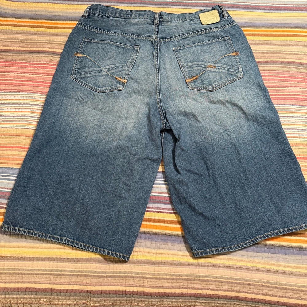 Ecko Unltd Baggy Fit Denim‎ Shorts Mens Size 38 Blue Loose Fit Jean Shorts